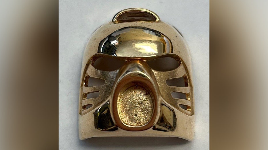 Gold LEGO mask