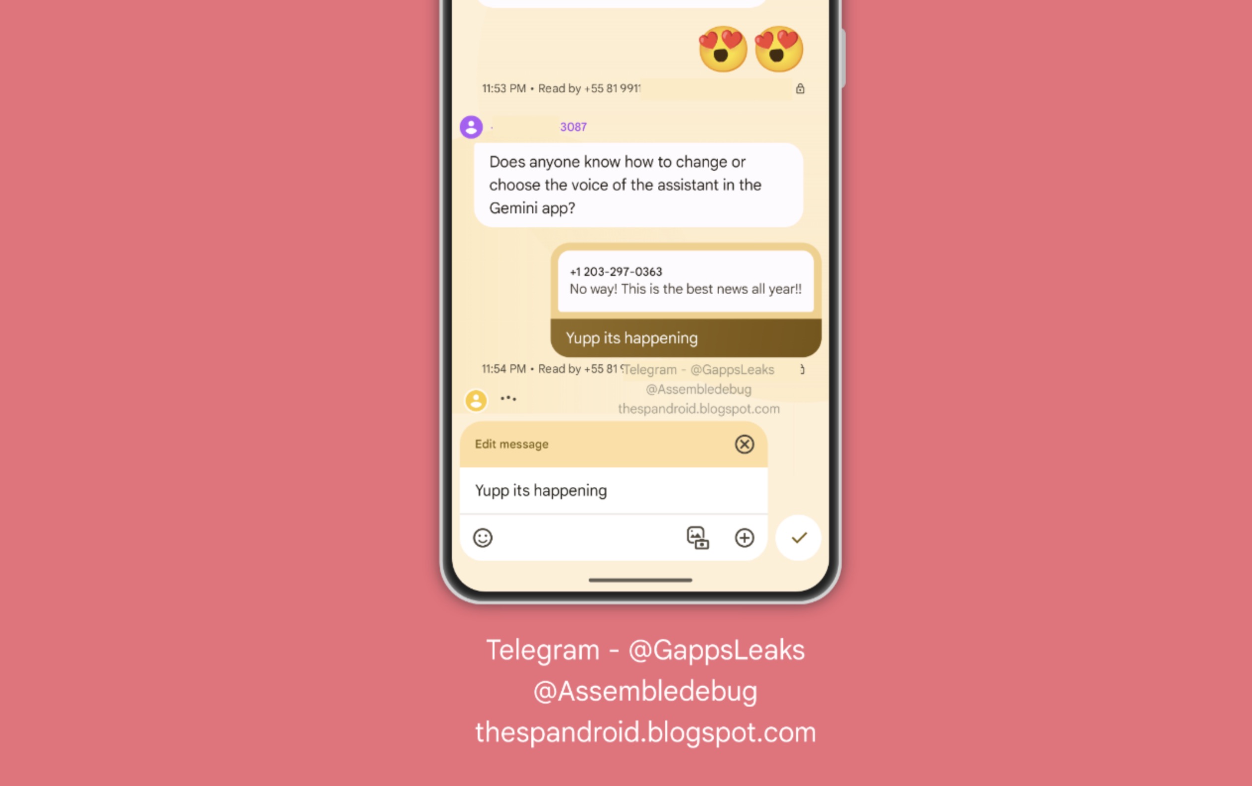 Google Messages - Edit Message