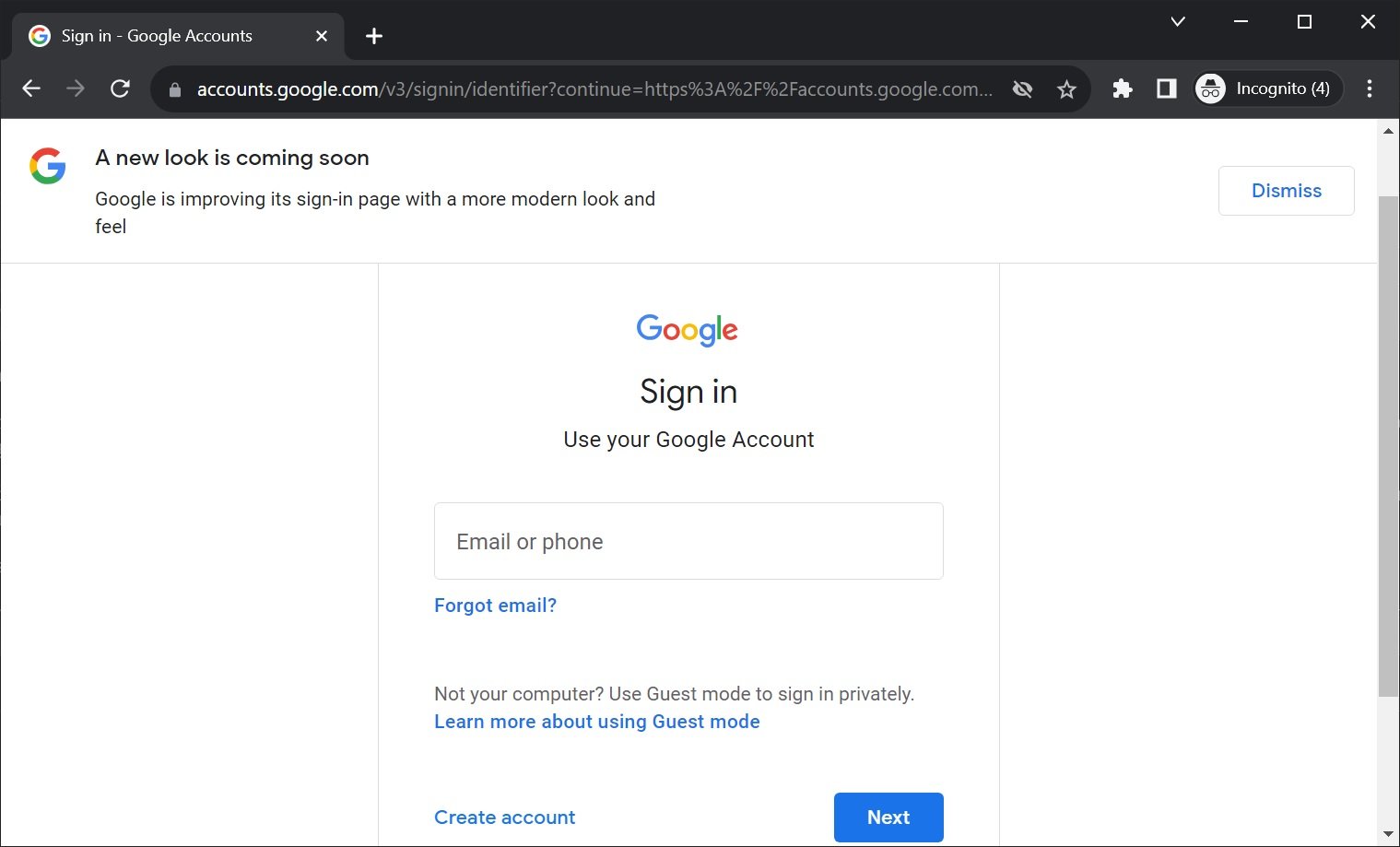 Google sign-in