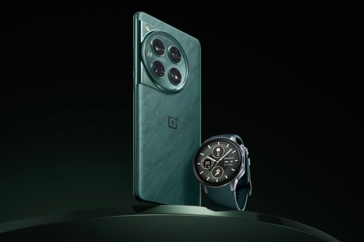 OnePlus Watch in green.