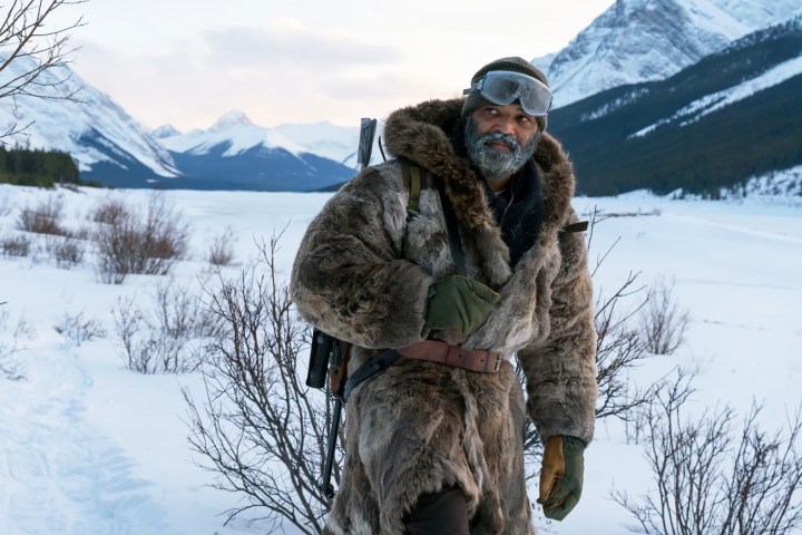 Jeffrey Wright walks through the snow in Hold the Dark.