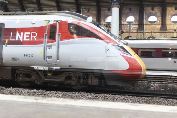 LNER Azuma Train at York.