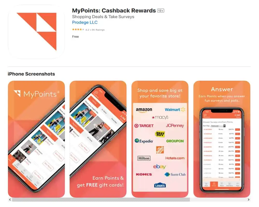 MyPoints app