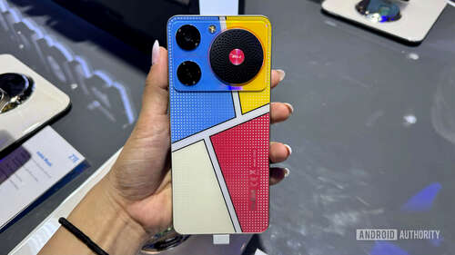 The back of the Nubia Music phone.