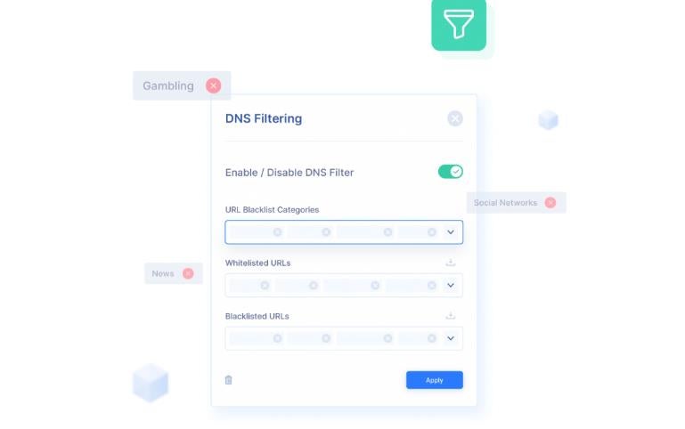 Perimeter 81 DNS filtering.