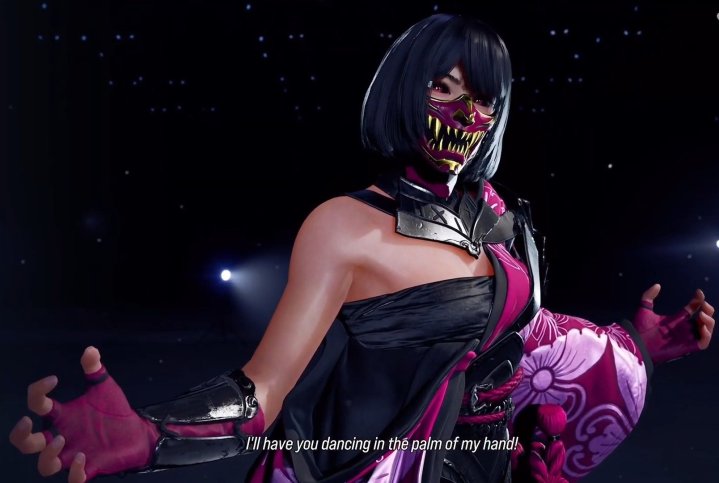 Reina as Mileena in Tekken 8.