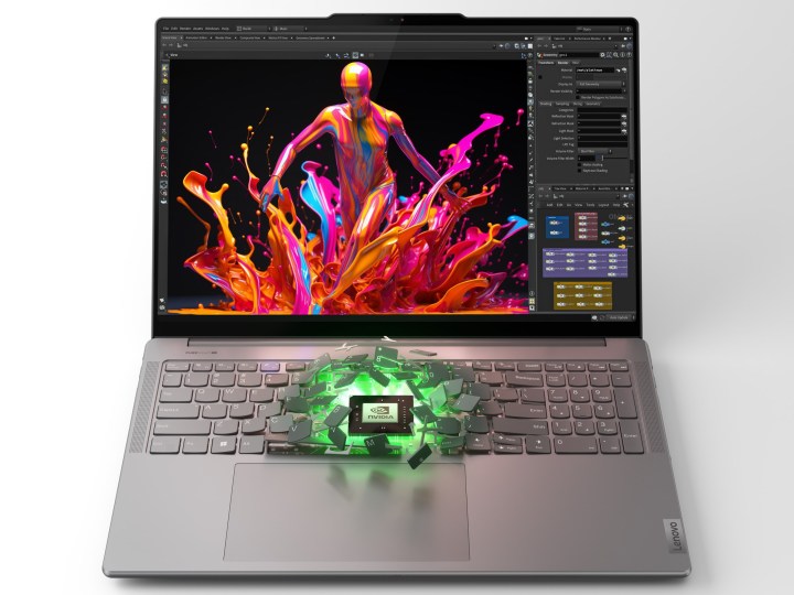 Render of Yoga Pro with NVIDIA Studio for content creators