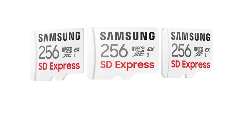 Samsung's SD Express-compatible microSD cards.