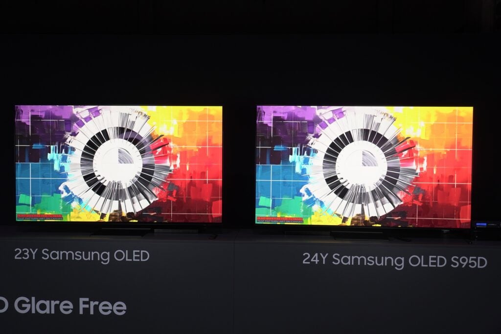 Samsung Glare Free OLED demo patterns