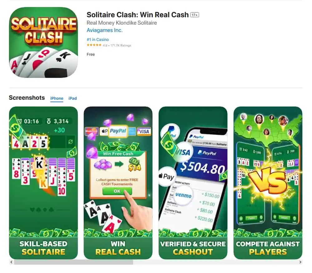 Solitaire Clash app