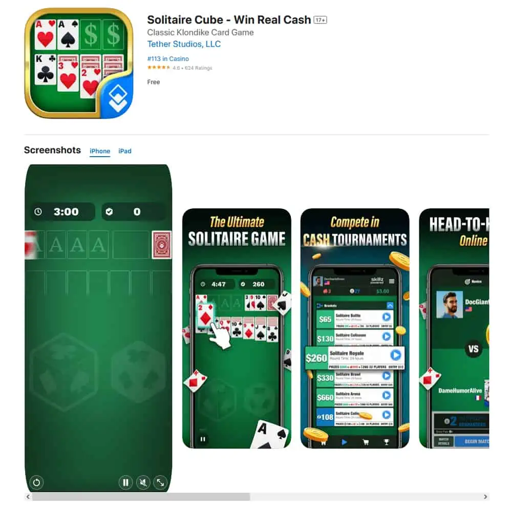 Solitaire Cube app