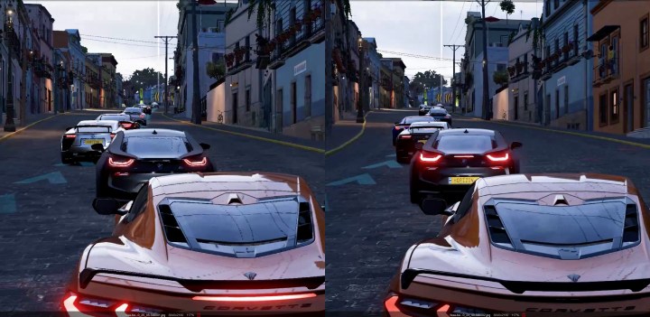 Anti-aliasing in Forza Horizon 5.