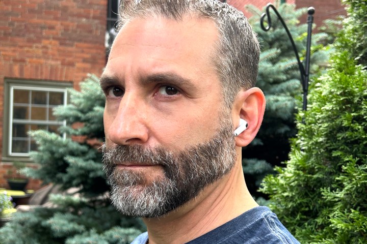 Man wearing Apple AirPods Pro 2.