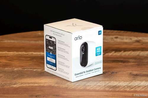 Arlo Essential XL outdoor security camera 2nd gen in box.