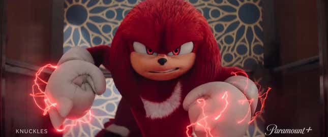 Knuckles with his fists