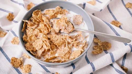 Cereal in a bowl