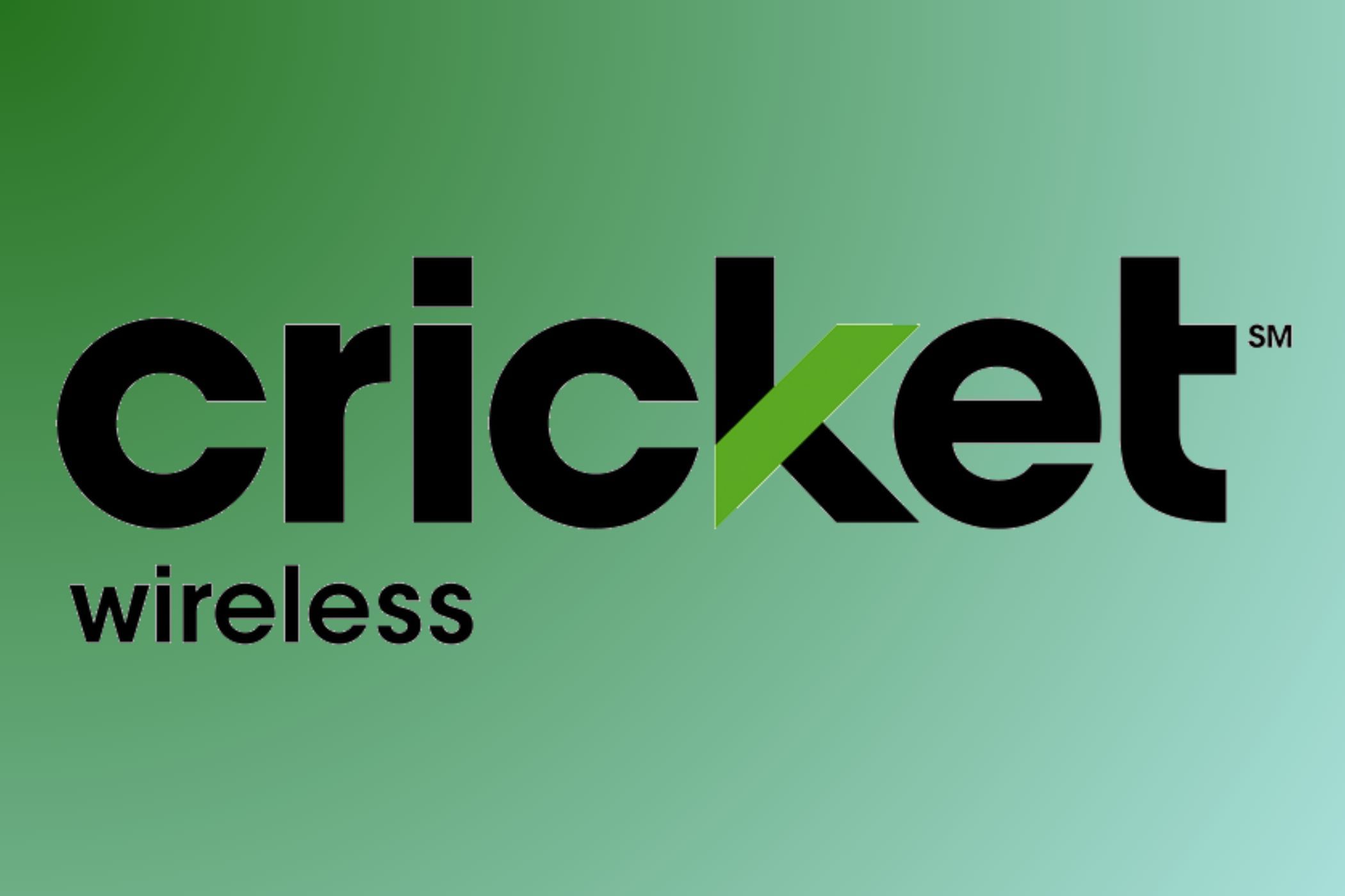 cricket wireless logo on green background