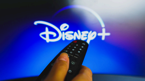 Disney+ logo on a screen