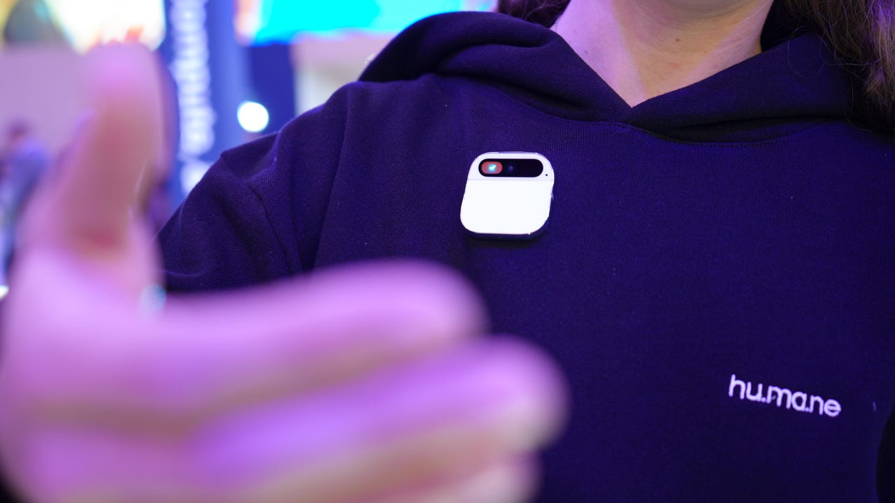 Humane AI Pin at MWC 2024