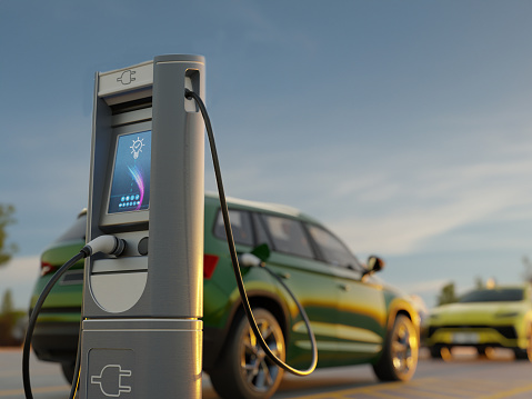 Electric car charging station