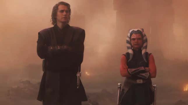 Ahsoka Tano and Anakin Skywalker