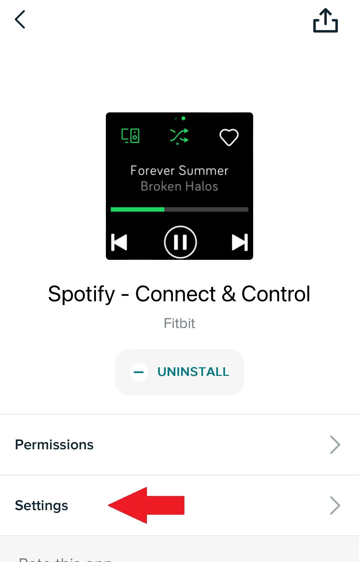 Open Spotify settings to log in. 