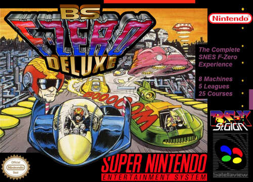 Box art for the fan modification of F-Zero, BS F-Zero Deluxe