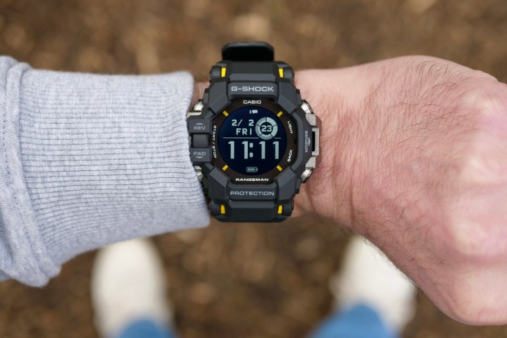 A person wearing the Casio G-Shock GPR-H1000 Rangeman.