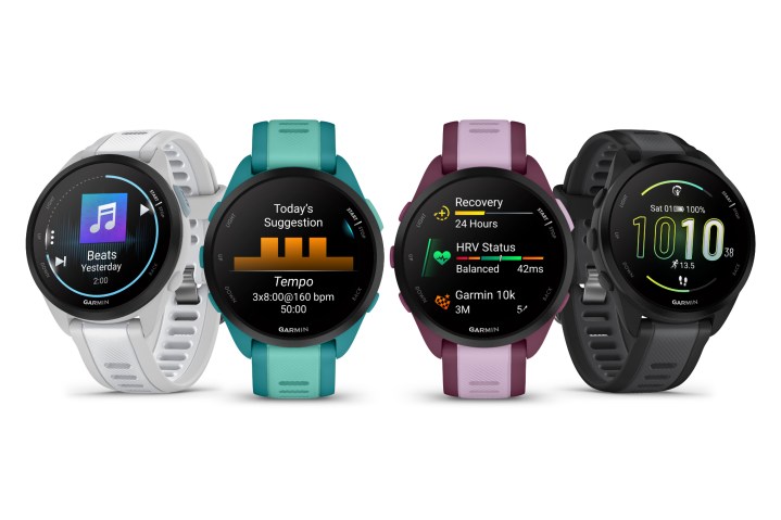 Renders of the Garmin Forerunner 165.