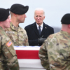 Biden attends the dignified transfer at Dover for service members killed in Jordan