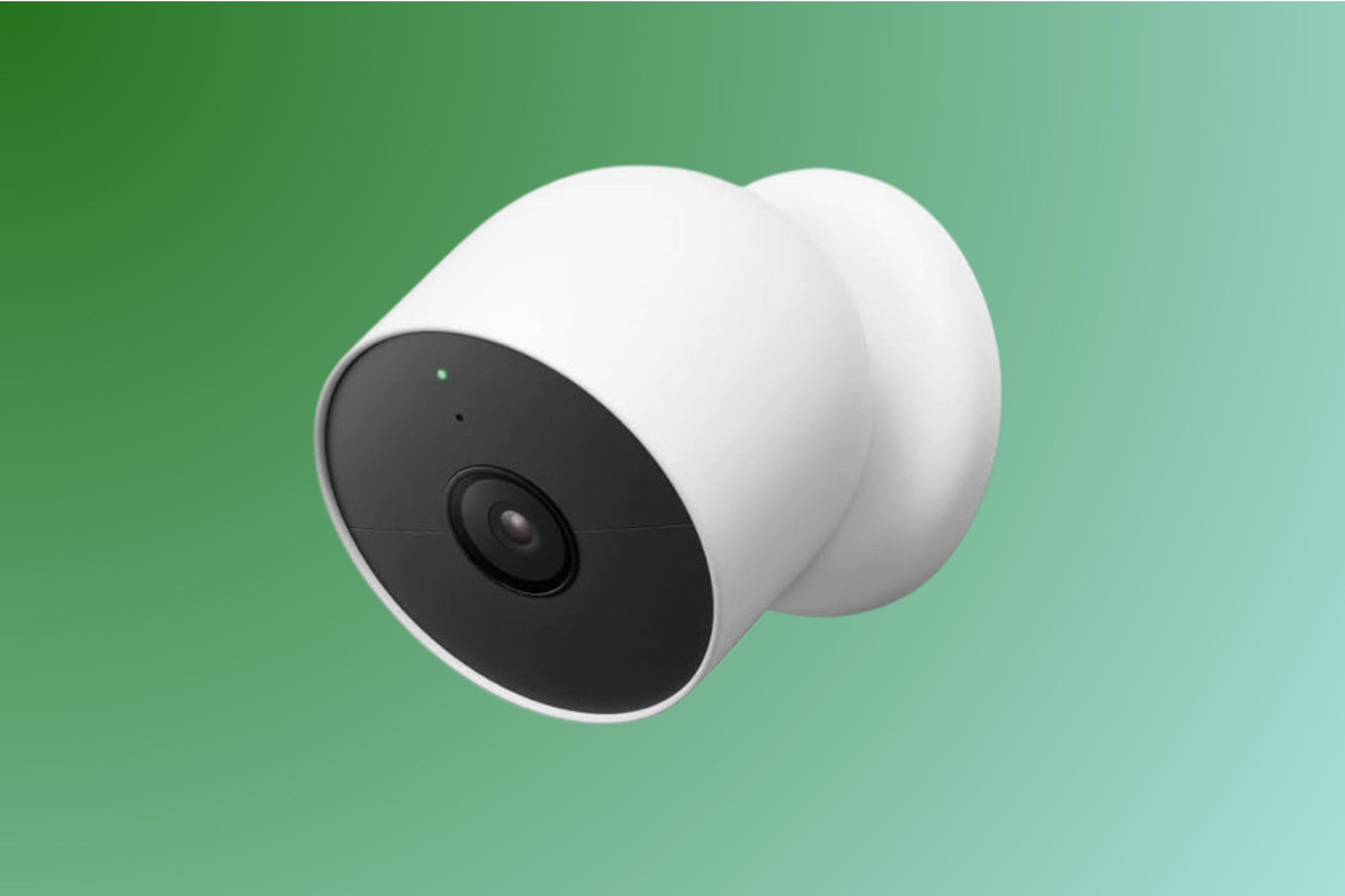 Google Nest Cam on gradient background