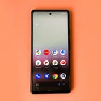 Google's Pixel 6A phone with app icons on the home screen