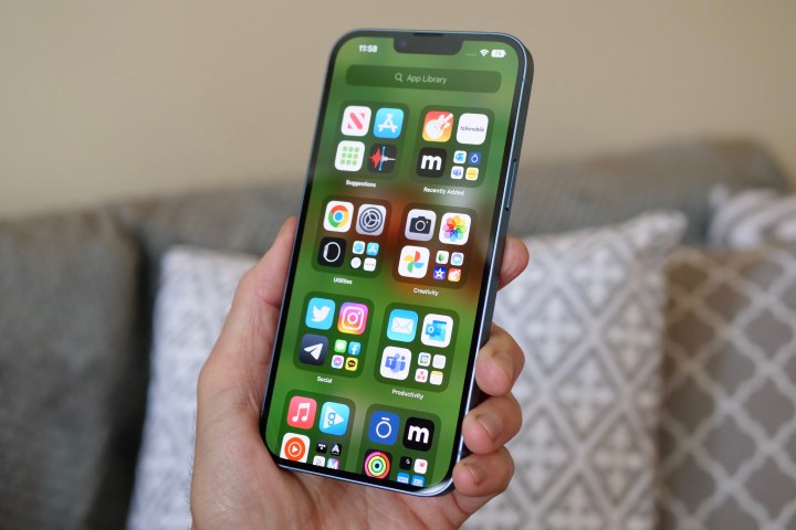 The App Library on the iPhone 14 Plus