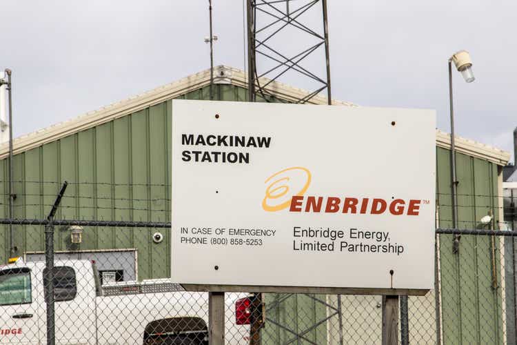 Enbridge Oil Pumping Station In Mackinaw City Michigan