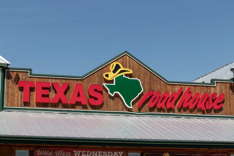 Texas Roadhouse restaurant. Texas Roadhouse is a legendary steakhouse.