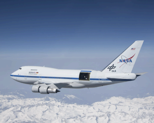 NASA's SOFIA mission flying high above Earth's surface.