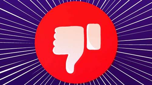 A dislike button on Facebook.