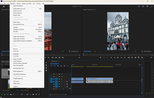 Adobe Premiere screenshot