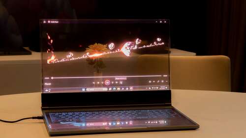 Lenovo's transparent laptop