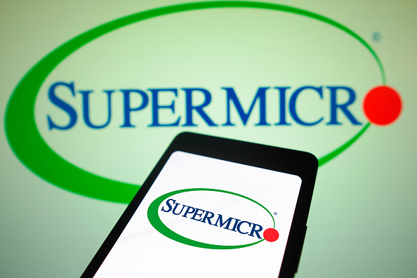 In this photo illustration, the SuperMicro Computer, Inc.