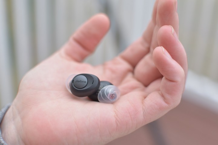 Jabra Enhance Plus earbuds are tiny.