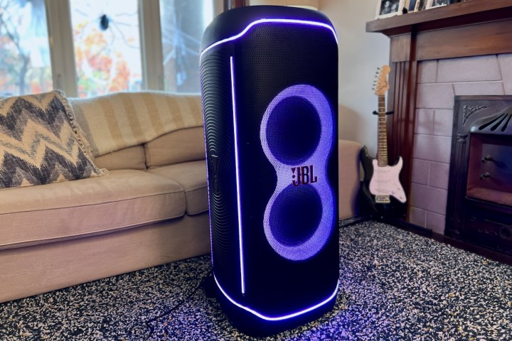 The JBL PartyBox Ultimate in a living room.