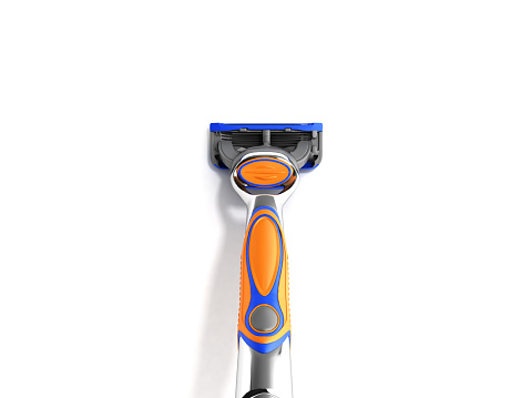 Mens razor 3d render on white background