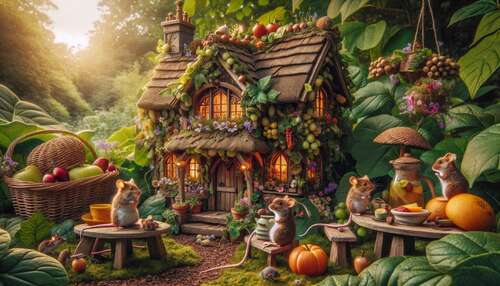 Wildlife photographer creates fairy-tale home for garden mice