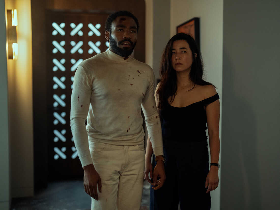 Donald Glover and Maya Erskine