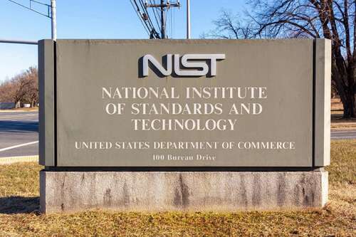 Entrance of the Gaithersburg Campus of National Institute of Standards and Technology (NIST).