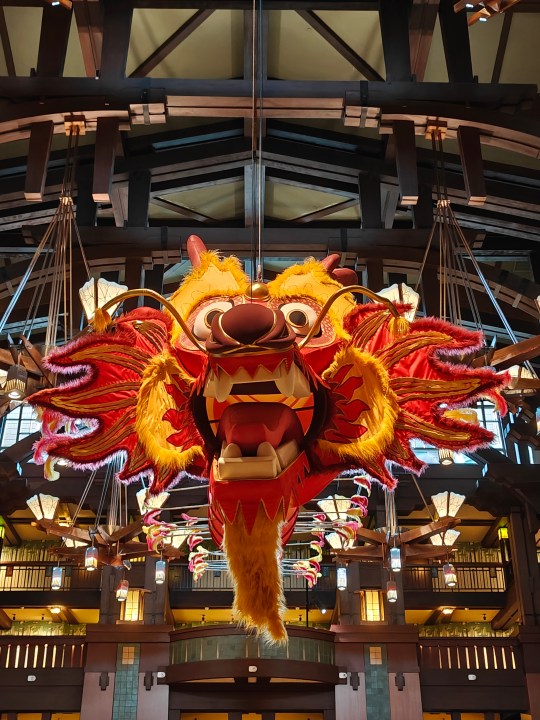 Lunar New Year Dragon kite head closeup taken with OnePlus 12 telephoto camera.