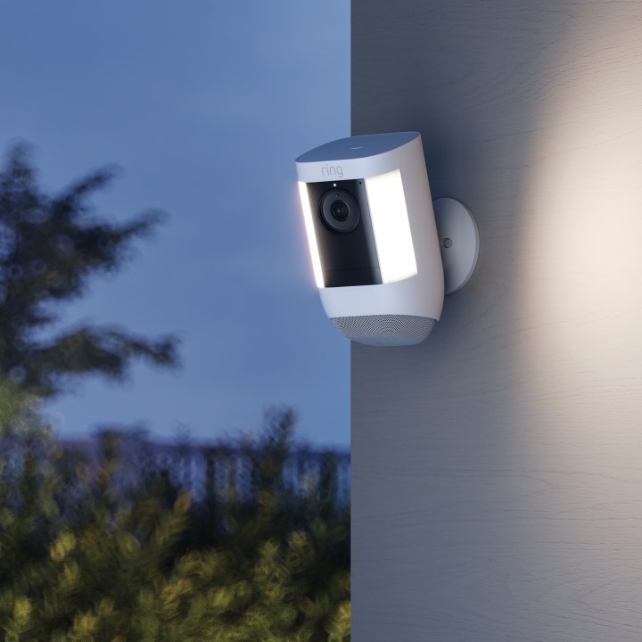 Ring Spotlight Cam Pro outside.