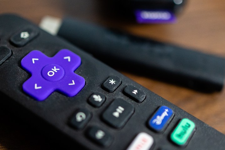 Roku Star button on the remote.