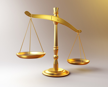 Scales of justice weight